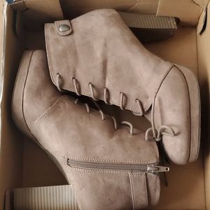 Taupe booties